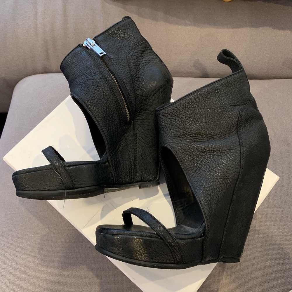 Rick Owens Platform Leather Sandals